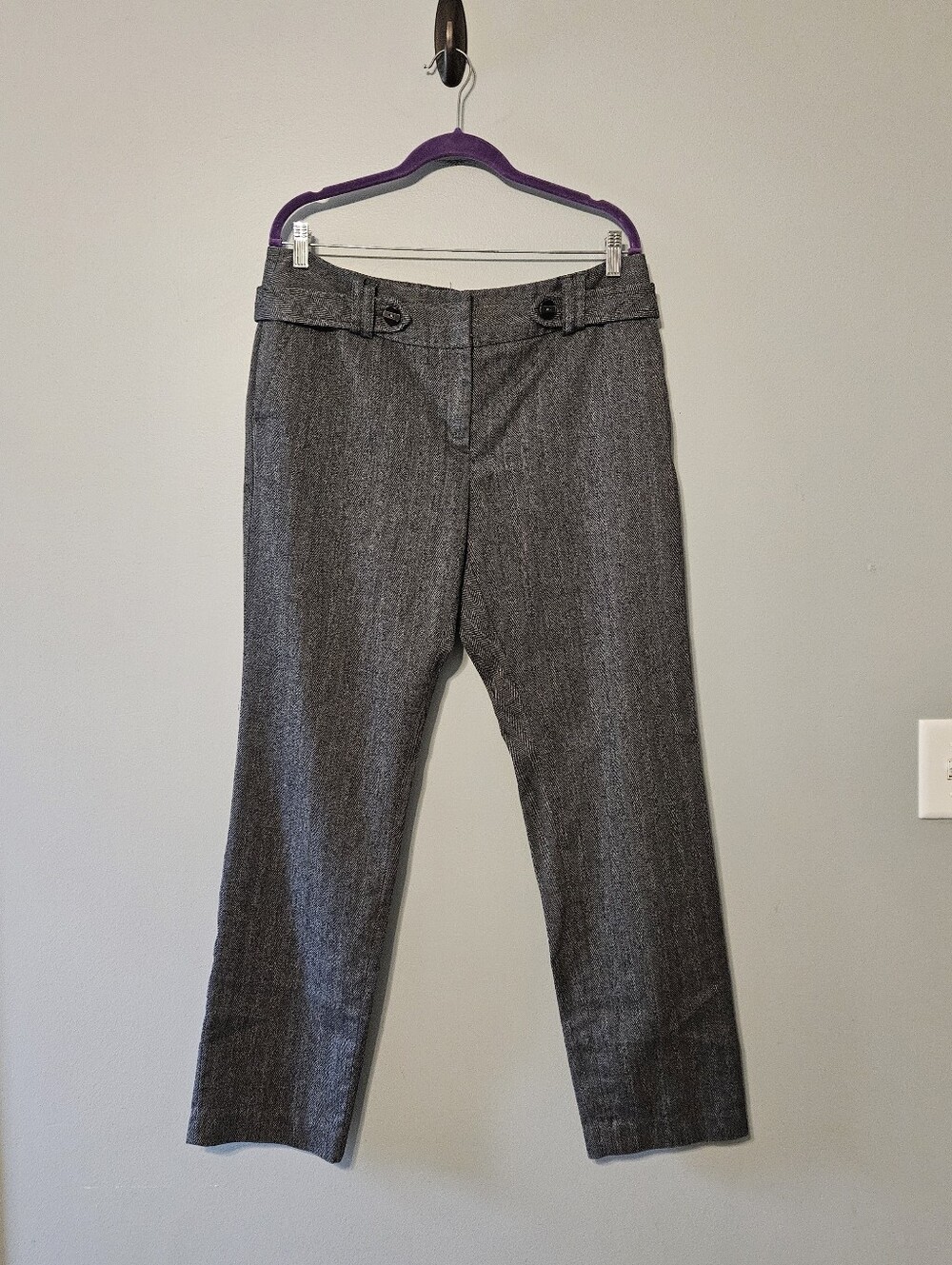 Apt. 9 Women's Charcoal Straight-Leg Trousers